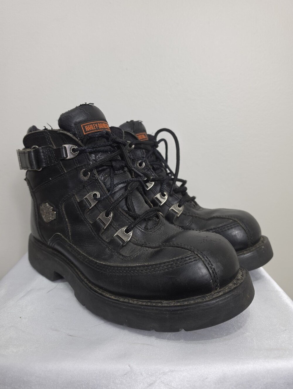 Harley-Davidson Men's Black Leather Motorcycle Boots